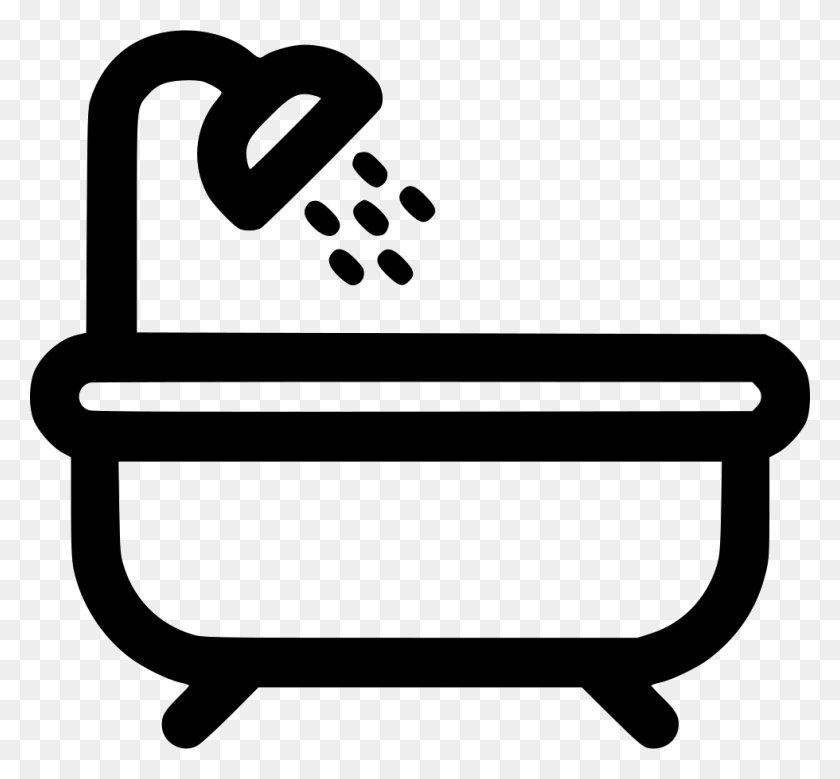 980x904 File Svg Take A Bath Icon, Stencil, Tub, Text HD PNG Download