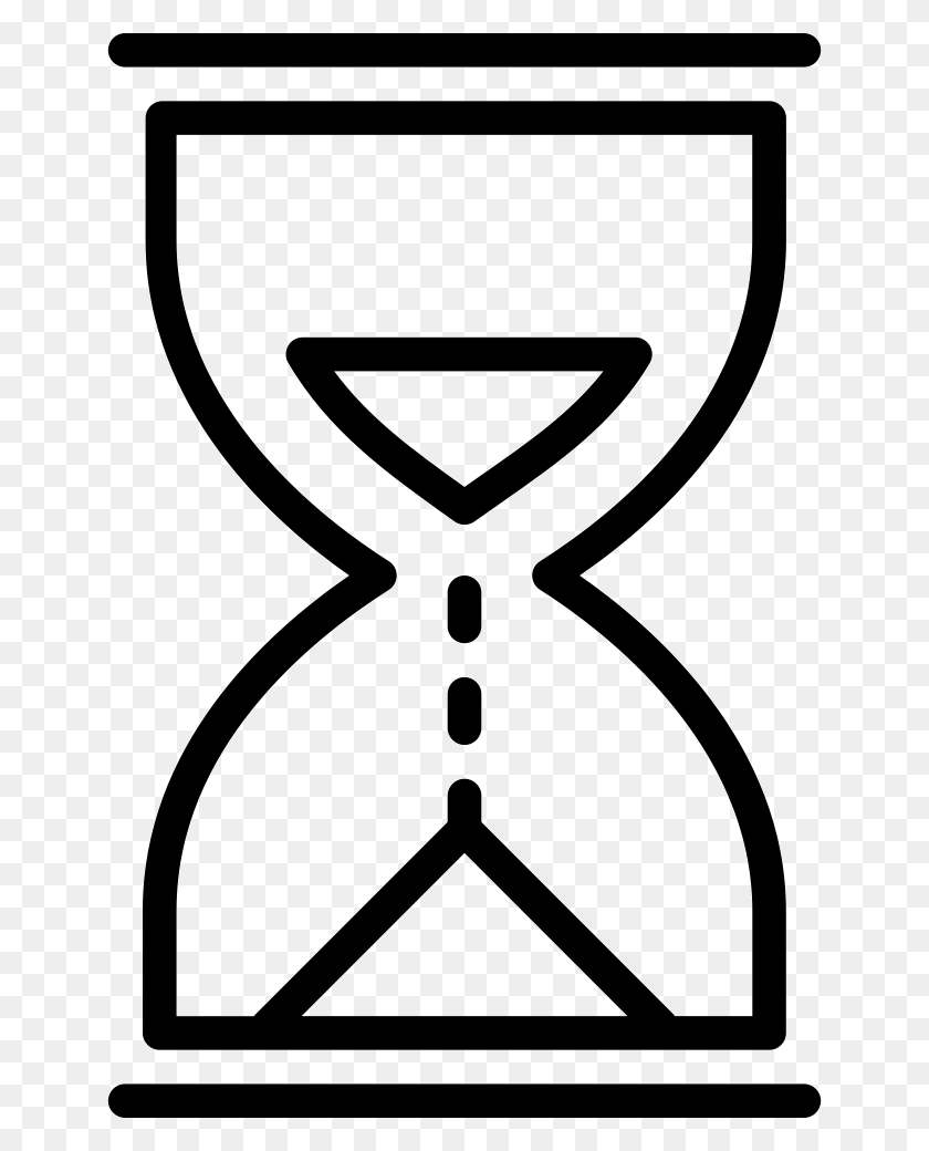 646x980 File Svg Time Sand Icon, Hourglass, Stencil HD PNG Download