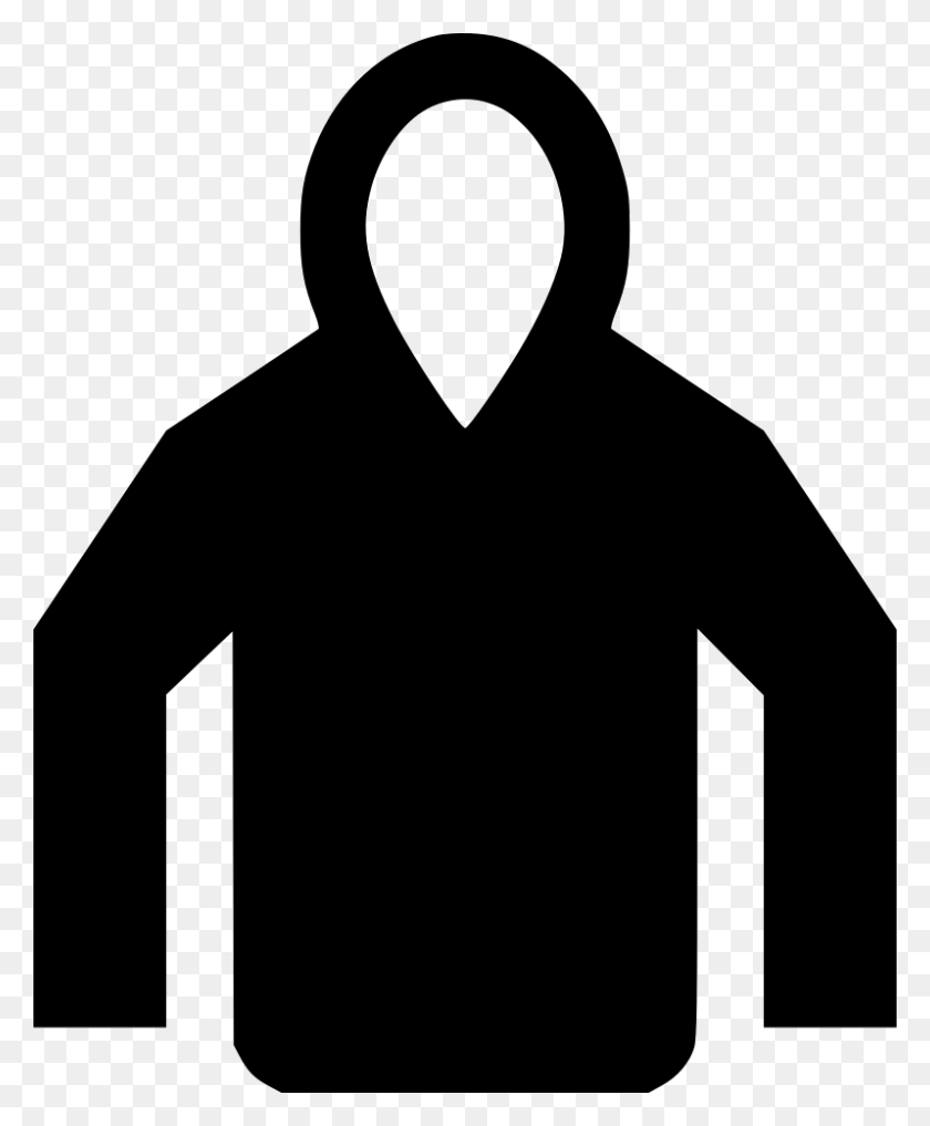 798x980 File Svg Transparent Hoodie Icon, Clothing, Apparel, Sweatshirt HD PNG Download