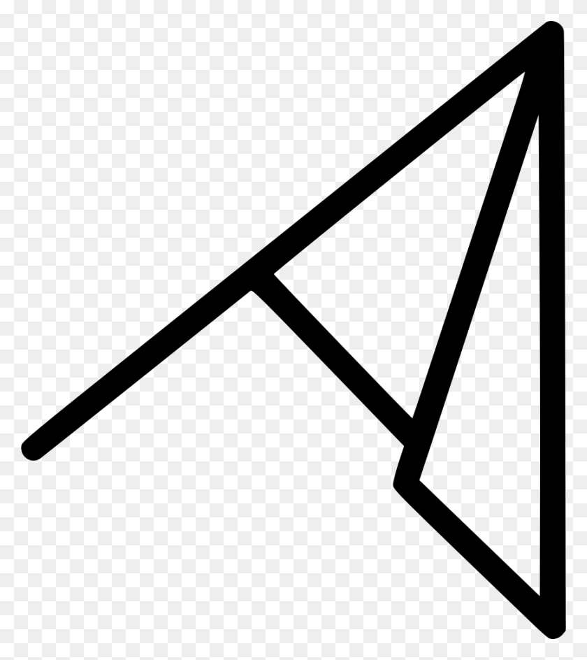 864x980 Файл Svg Треугольник, Лопата, Инструмент, Символ Hd Png Скачать