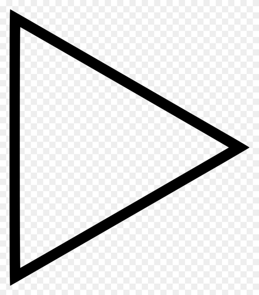 852x980 File Svg White Arrow Triangle HD PNG Download