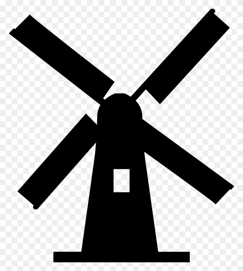 872x980 File Svg Windmill, Axe, Tool, Stencil HD PNG Download