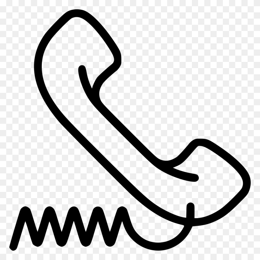 980x980 File Svg Wired Phone Icon, Smoke Pipe, Text, Electronics HD PNG Download