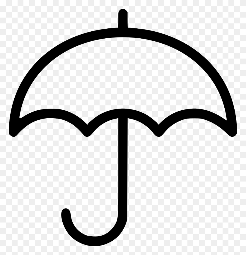 942x980 Значок Линии Файла Umbrella, Canopy Hd Png Скачать