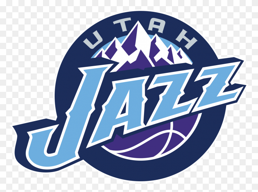 1244x905 File Utah Jazz Svg Wikipedia Utah Jazz Nba Logo, Logo, Symbol, Trademark HD PNG Download