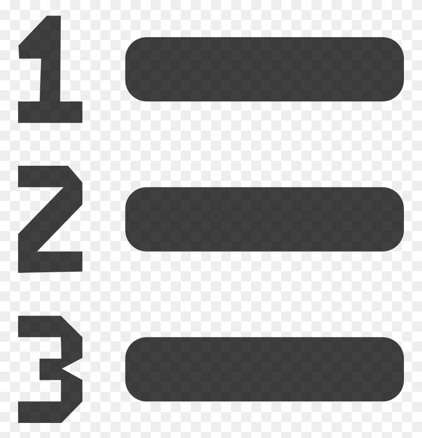 769x812 File Visualeditor Icon Number List Ltr Svg Parallel, Gray, World Of Warcraft HD PNG Download