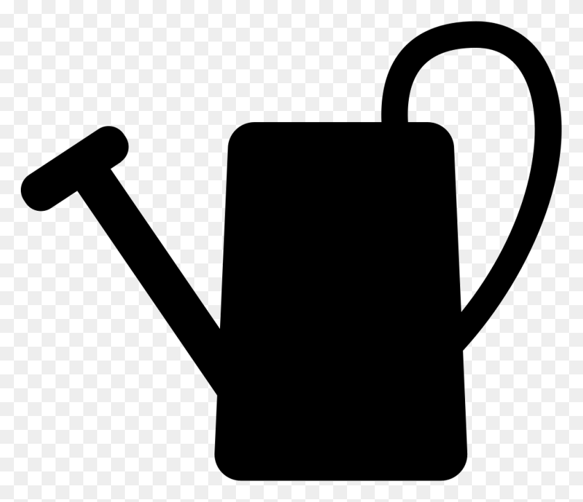 981x836 File Watering Can Silhouette, Can, Tin, Hammer HD PNG Download