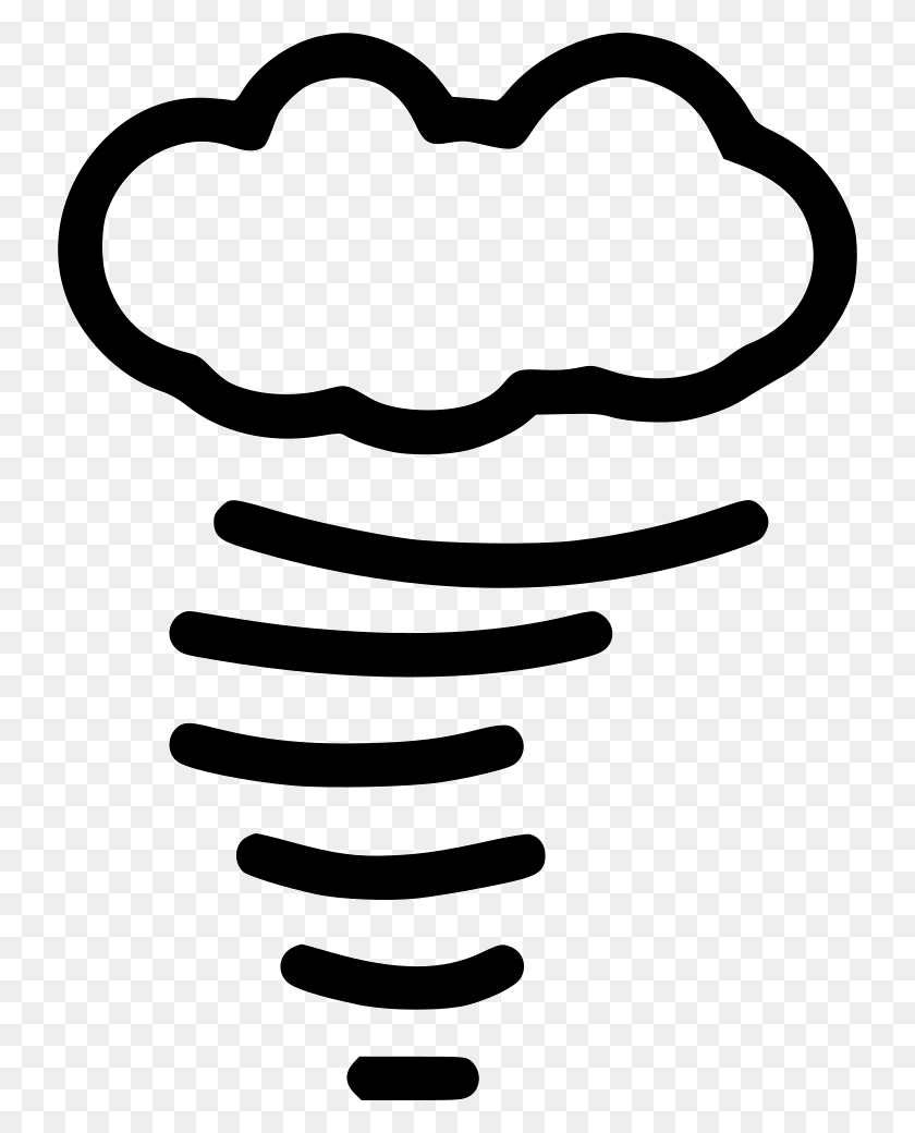 734x980 File Weather Icons Tornado, Stencil, Mustache, Text HD PNG Download
