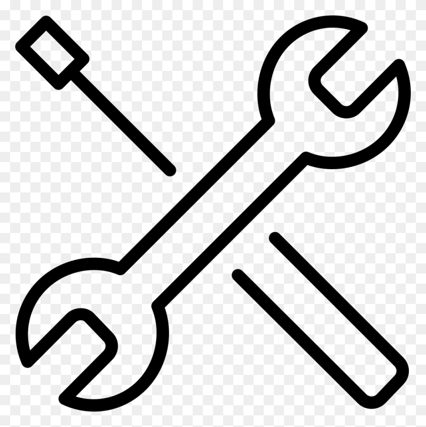 980x984 Гаечный Ключ И Отвертка, Лопата, Инструмент, Ключ Hd Png Скачать