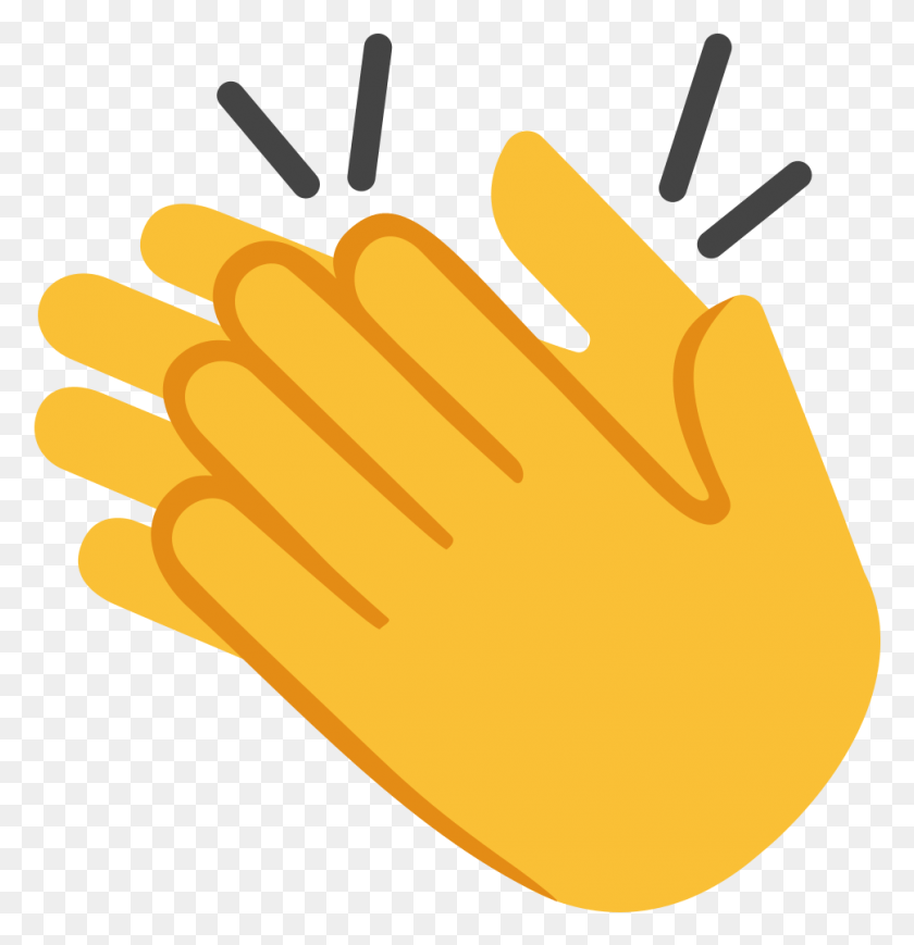 969x1006 Fileemoji Uff Svg Wikimedia Commons Clapping Hands, Hand, Clothing, Apparel HD PNG Download