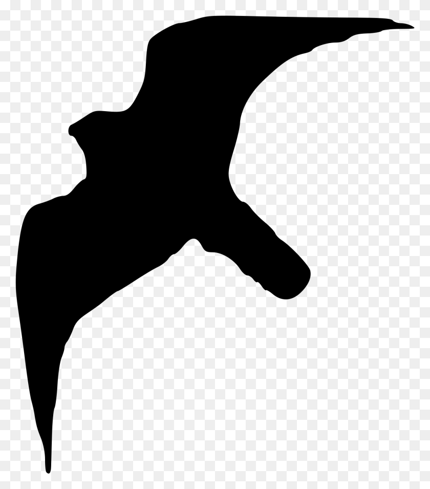 Filefalco Peregrinus Silhouette Silhouette Of Peregrine Falcon, Gray, World Of Warcraft HD PNG Download