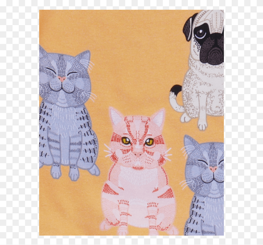 591x721 Filemon Kid Reversible Sweatshirt Pug Kitten, Applique, Cat, Pet HD PNG Download