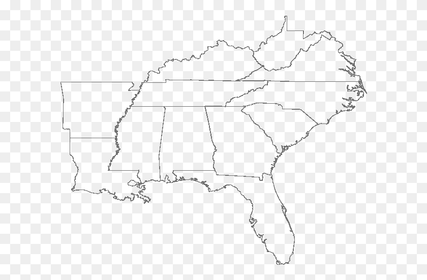Fill In The Blank Us Map Quiz Us Southeast Region Blank South East Map Blank, Plot, Diagram, Atlas HD PNG Download