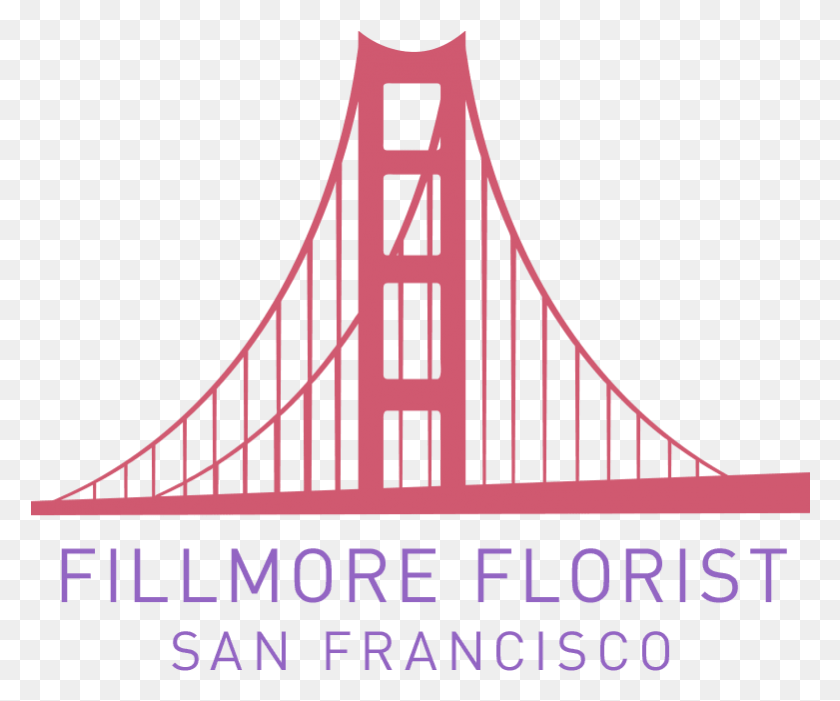 781x642 Fillmore Florist San Francisco San Francisco Icon Vector, Bridge, Building, Suspension Bridge HD PNG Download