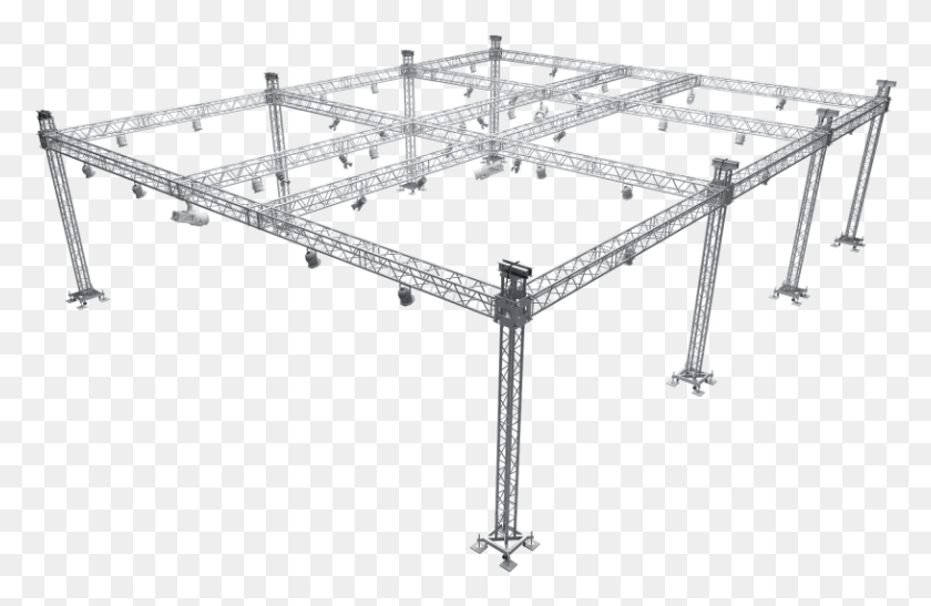 815x509 Film And Tv Trailer, Construction Crane, Furniture, Table HD PNG Download