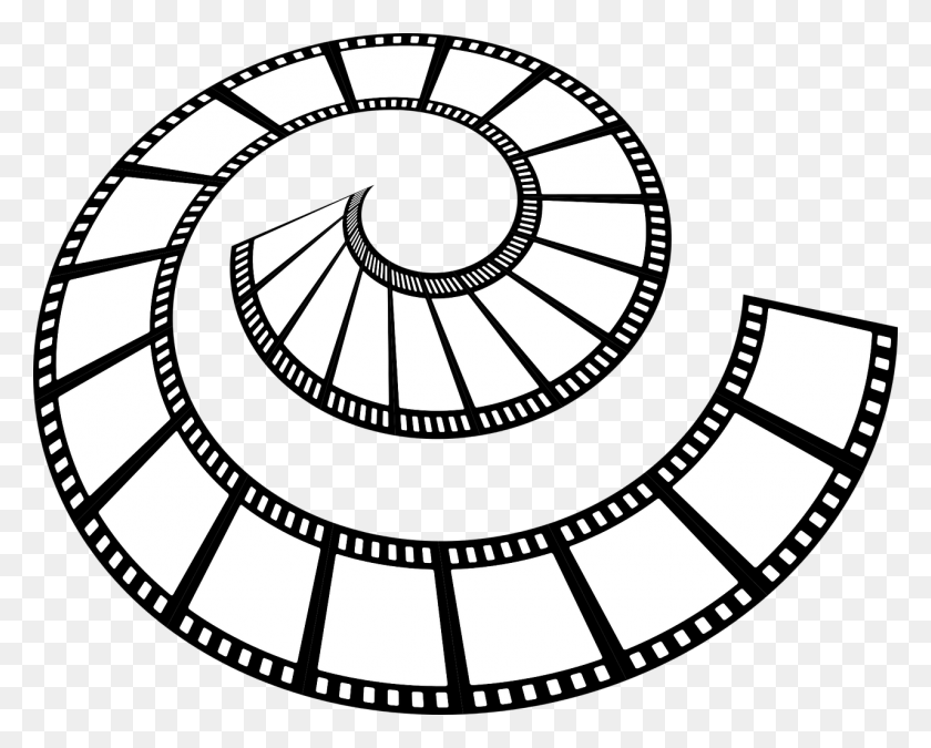 1280x1010 La Película En Blanco Y Negro Hubpicture Pin Film Strip Circle, Reloj Analógico, Reloj Hd Png