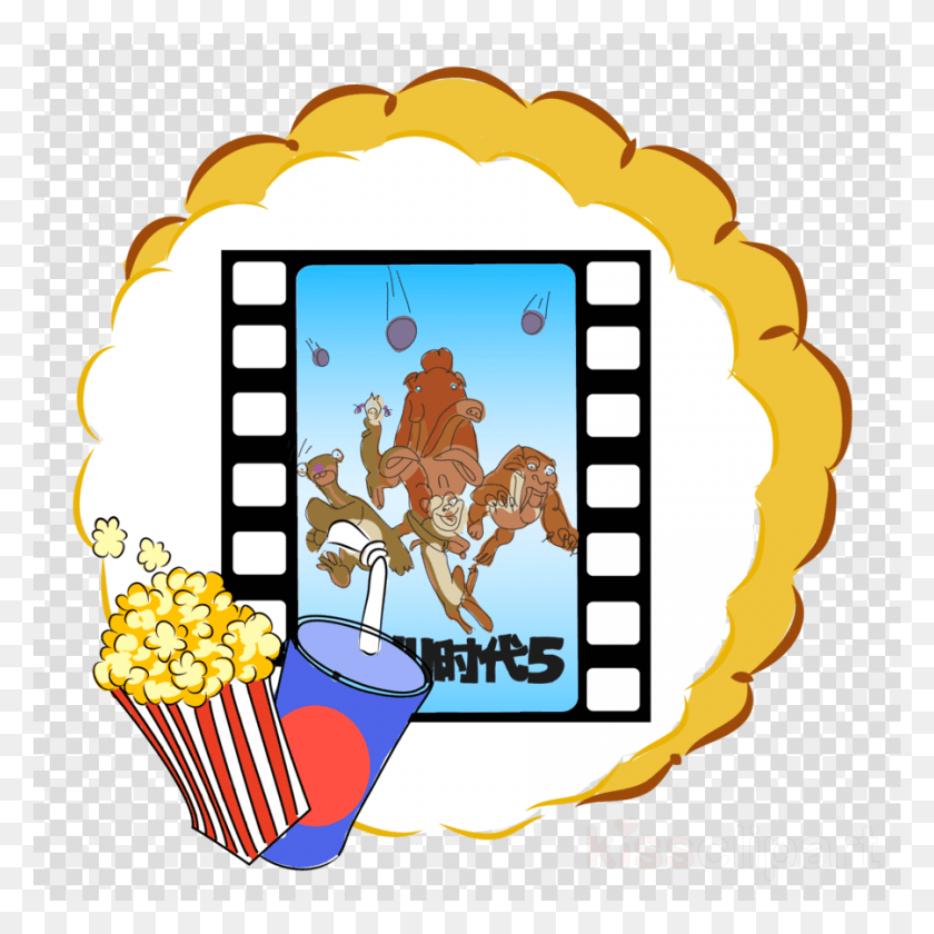 900x900 Film Clipart Film Cartoon Video Clipart Gif, Food, Popcorn HD PNG Download