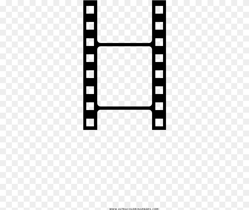 280x708 Film Strip Coloring, Gray Transparent PNG