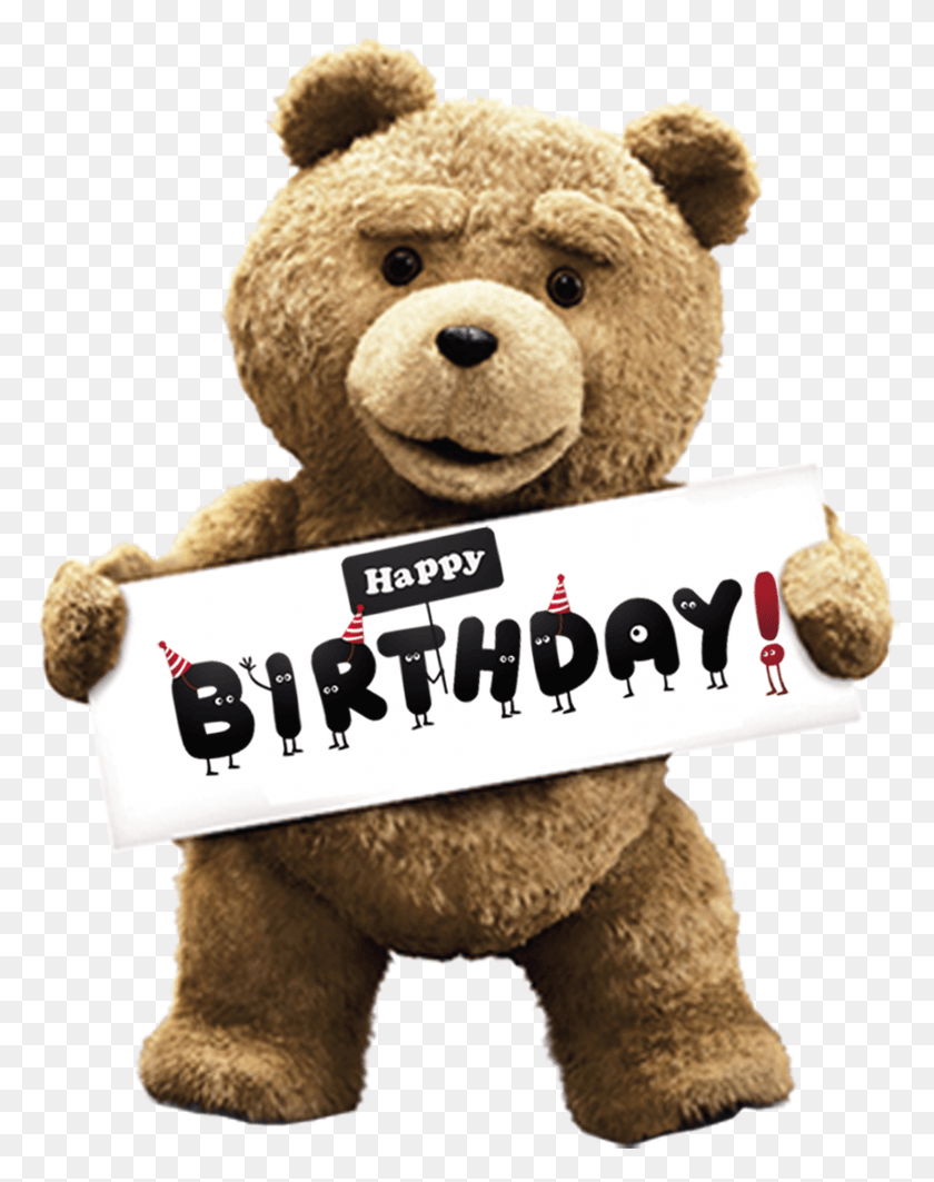 1562x2009 Film Trailer High Definition Video Youtube Happy Birthday Ted, Teddy Bear, Toy HD PNG Download
