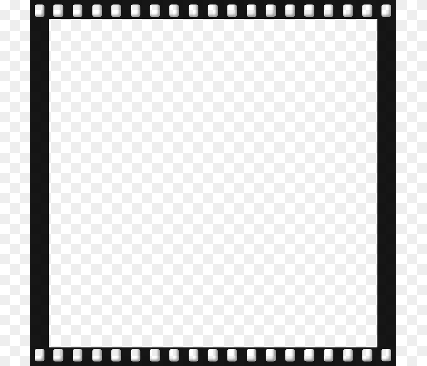 720x720 Filmstrip, Gray Sticker PNG