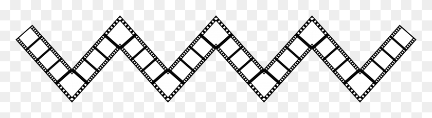 3421x750 Filmstrip Zigzag Drawing Zig Zag Strip, Triangle HD PNG Download
