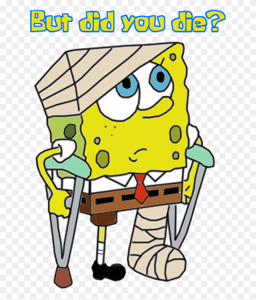 644x922 Filter Injured Spongebob Someone Breaking A Leg, Book, Comics, Poster HD PNG Download