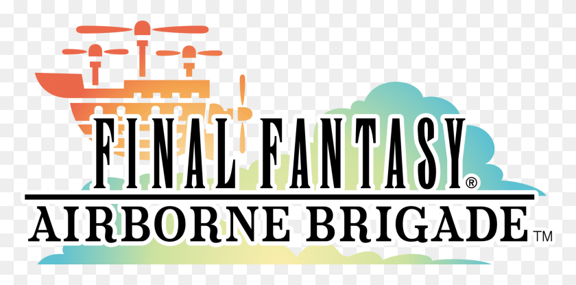 2000x911 Final Fantasy Airborne Brigade Logo Final Fantasy, Text, Alphabet, Flyer HD PNG Download