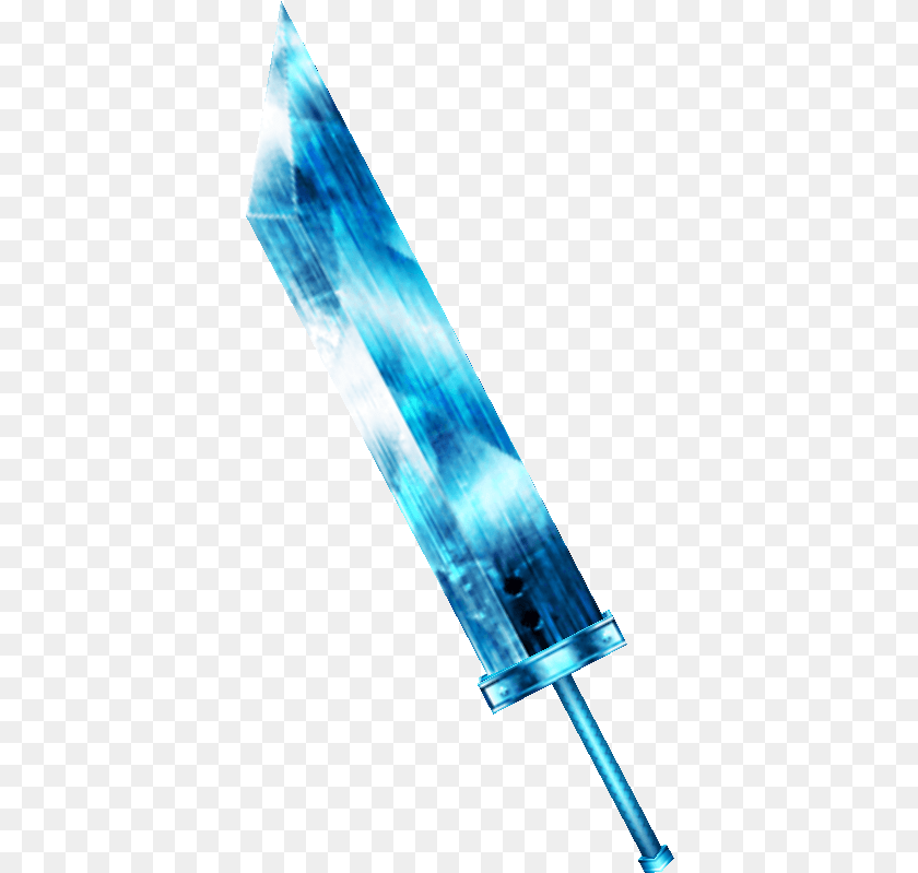 393x799 Final Fantasy Blue Sword Final Fantasy Blue Sword, Weapon, Blade, Dagger, Knife Sticker PNG