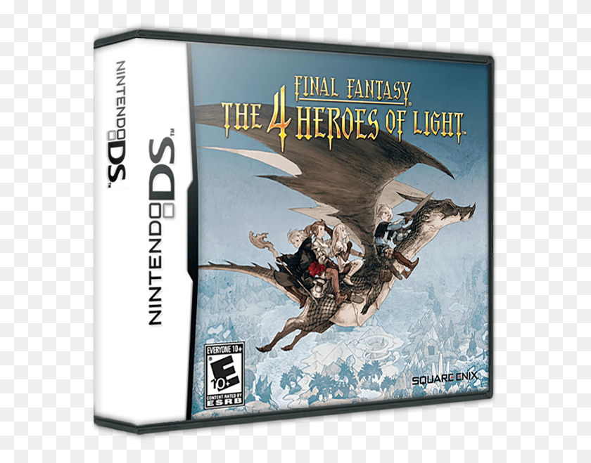 576x599 Descargar Png Final Fantasy Fantasy 4 Heroes Of Light, Publicidad, Cartel, Persona Hd Png