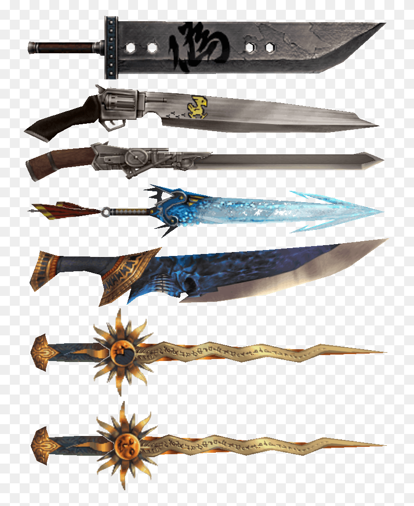 744x966 Final Fantasy Gilgamesh Swords, Weapon, Weaponry, Blade HD PNG Download
