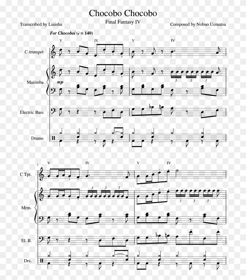 711x895 Final Fantasy Iv Sheet Music, Gray, World Of Warcraft HD PNG Download