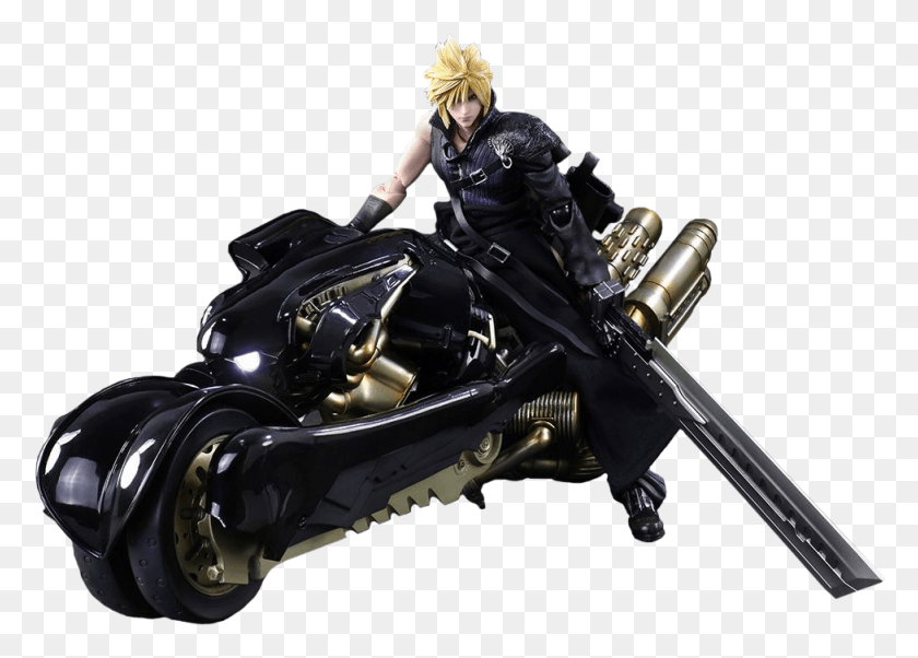 976x679 Final Fantasy Vii Final Fantasy Action Figure, Motorcycle, Vehicle, Transportation HD PNG Download