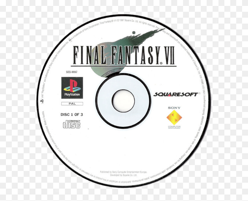 631x622 Final Fantasy Vii Final Fantasy Vii Psx Disc, Disk, Dvd Hd Png Скачать