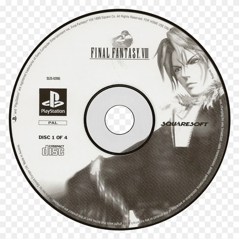 780x781 Final Fantasy Viii, Disk, Dvd, Person HD PNG Download