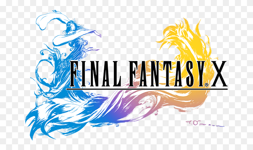 677x439 Descargar Png Final Fantasy X Final Fantasy X Título, Cartel, Anuncio, Persona Hd Png