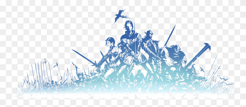 2285x899 Final Fantasy Xi Logo, Ninja, Person, Human HD PNG Download