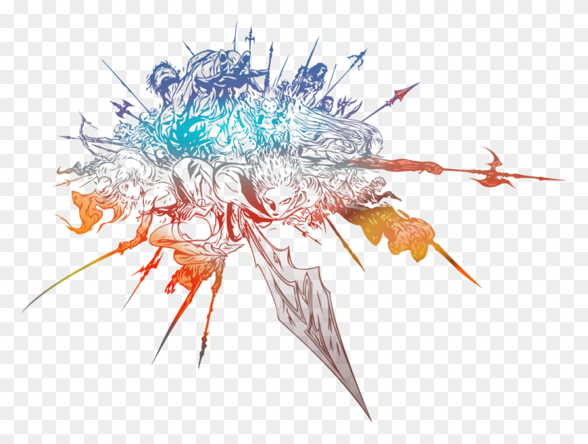 1042x767 Final Fantasy Xiv Final Fantasy Xiv Logo, Графика, Морская Жизнь Hd Png Скачать