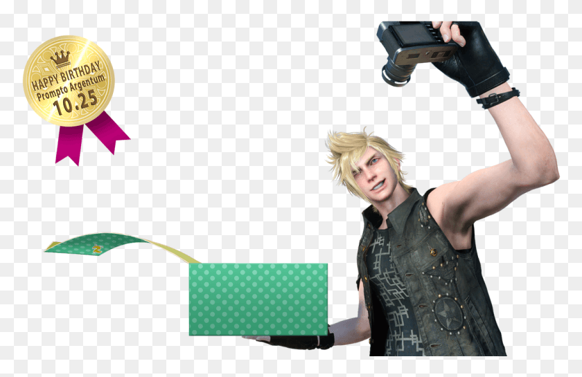1085x676 Final Fantasy Xv On Twitter Prompto Birthday, Person, Human, Clothing HD PNG Download