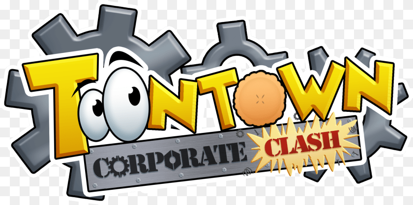 2224x1107 Final Logo Toontown Corporate Clash, Bulldozer, Machine Transparent PNG