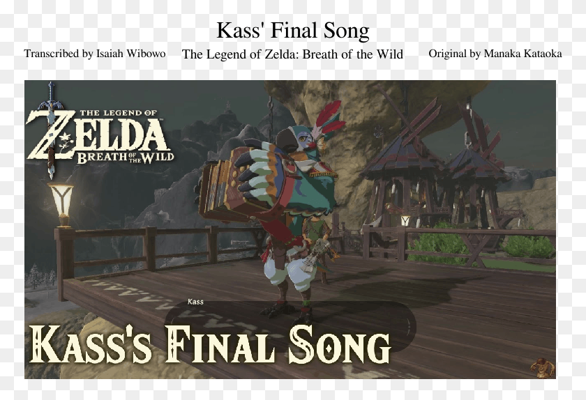 773x514 Descargar Png Final Song Kass Final Song, La Leyenda De Zelda, Cartel, Publicidad Hd Png