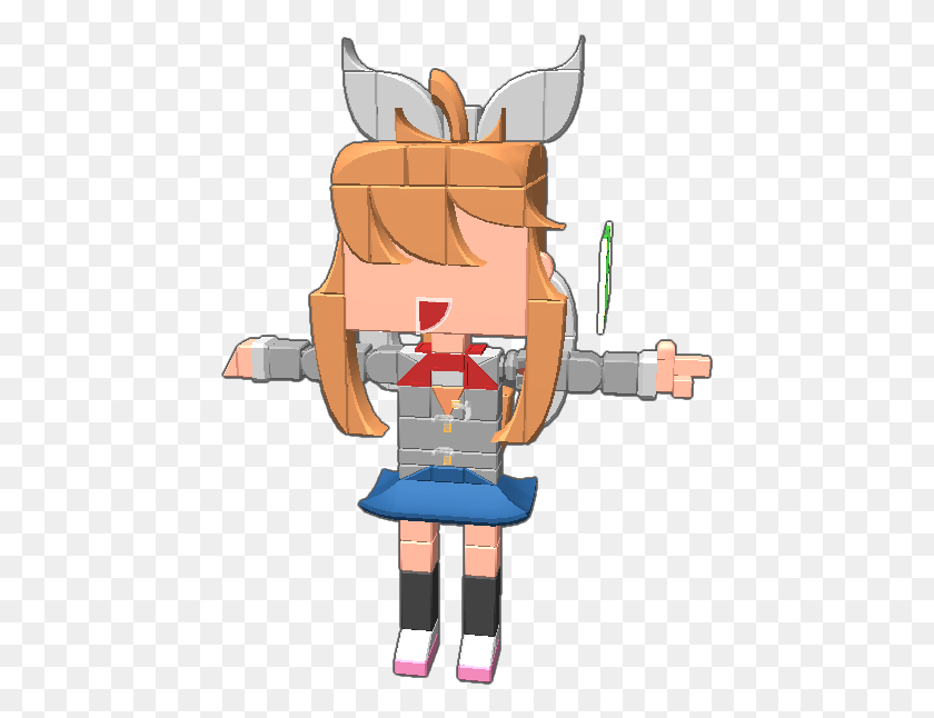 443x586 Finally Made My Monika Cartoon, Toy, Nutcracker, Weapon HD PNG Download