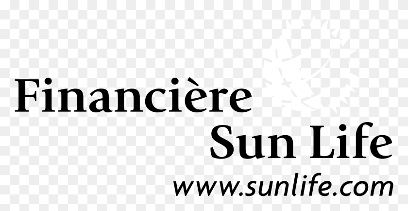 2191x1051 Financiere Sun Life Logo Black And White Sun Life Financial, Sphere, Astronomy, Outer Space HD PNG Download