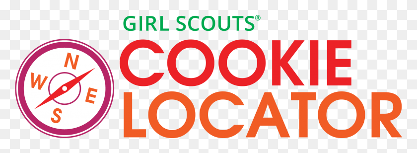2372x755 Find Girl Scout Cookies On Your Mobile Phone Circle, Text, Alphabet, Symbol Descargar Hd Png