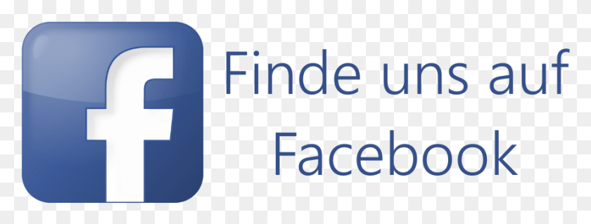 879x292 Finde Uns Auf Facebook Logo Facebook, Text, Alphabet, Number HD PNG Download