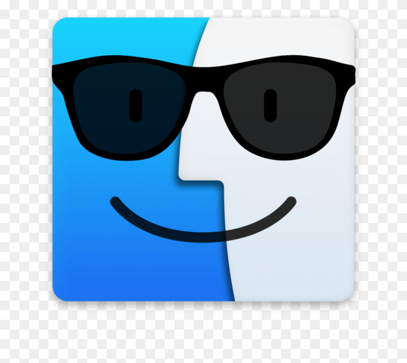 900x795 Finder Icon Wearing Sunglasses Mac Finder Icon, Accessories, Accessory, Graphics HD PNG Download