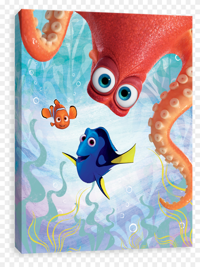2111x2869 Finding Dory Hank Peeking Amp Friends Gallery Wrapped Hank Finding Dory Canvas HD PNG Download