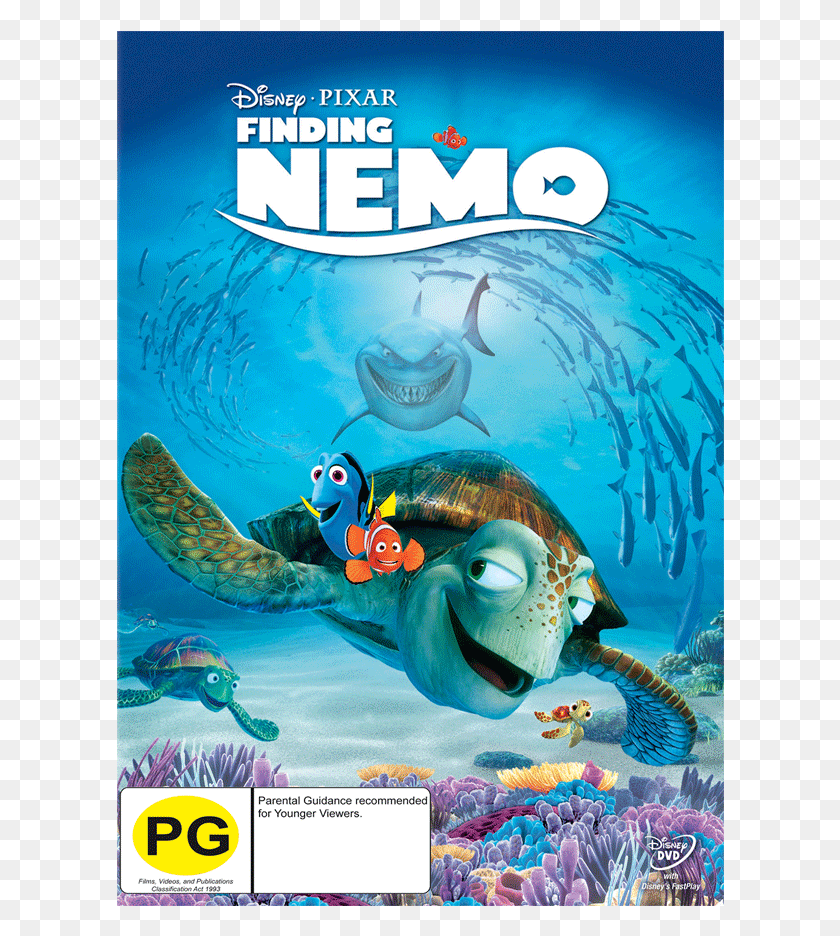 608x876 Finding Nemo E17850 Dvd 2d Finding Nemo Dvd, Water, Outdoors, Underwater HD PNG Download