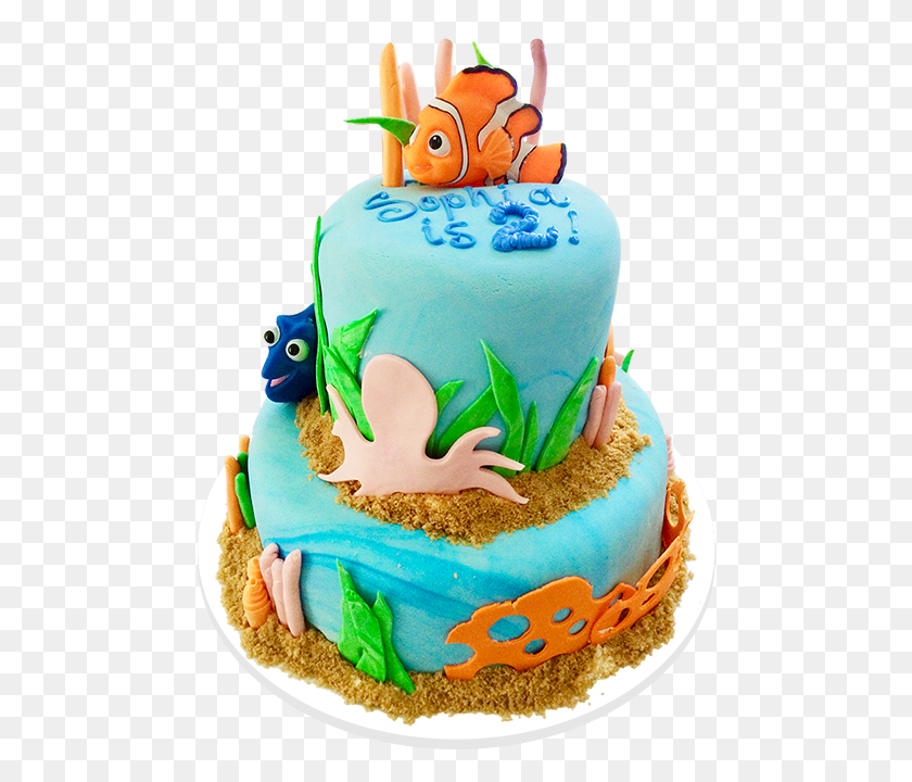478x660 Finding Nemo Tiered Cake Cake Decorating, Birthday Cake, Dessert, Food HD PNG Download