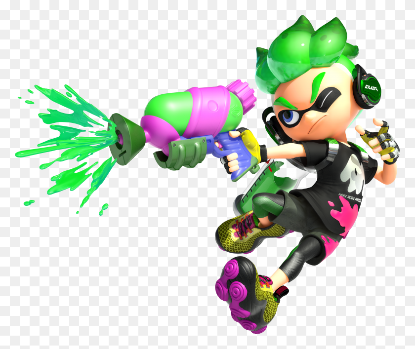 4423x3674 Fine Art Is A Celebration Of The Work Of Video Game Splatoon 2 Inkling Boy HD PNG Download