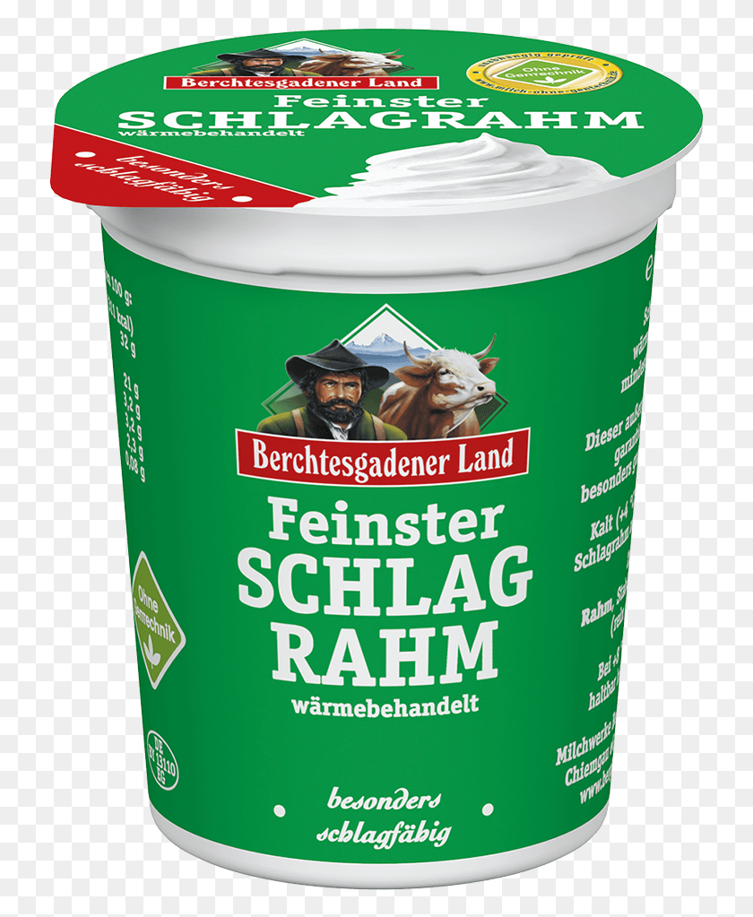 731x963 Finest Whipped Cream Berchtesgadener Sahne, Dessert, Food, Yogurt HD PNG Download